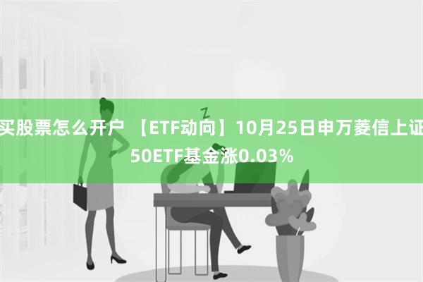 买股票怎么开户 【ETF动向】10月25日申万菱信上证50ETF基金涨0.03%